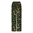 thumbnail image 7 of Enjoytime Christmas Pants for Women Trendy Printed Elastic Waist Casual Trousers Fashion Flannel Loose Lightweight Comfy Pants Multicolor M, 7 of 7