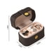 thumbnail image 3 of Organizador de estuche de joyería de viaje - Mini caja de joyas con interior de terciopelo para anillos, collares, pendientes - Almacenamiento portátil en PU para mujeres, regalos de damas de honor, 3 of 7