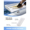 thumbnail image 2 of Bait Cutting Board Boat Table with Rod Holder Mount - White HDPE Fillet Station for Fish Cleaning, 2 of 6