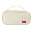 thumbnail image 1 of Simple portable double-layer large-capacity pen bag Oxford cloth solid color student stationery storage pencil case bag, 1 of 5
