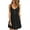 Black, variant on Ahuyic Womens Casual Dress,Womens Plus Size Dress,Womens Summer Casual Suspenders Round-Neck Solid Color Sleeveless Dress,Green,L