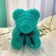 thumbnail image 1 of Muñeco de oso de flores eternas, regalo de San Valentín de Tanabata, adornos para mujer, oso de abrazo, flor de espuma, oso rosa de 28 cm, 1 of 6