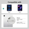 thumbnail image 3 of ESR Hybrid Case Compatible with iPad Pro 11 Inch (2022/2021), iPad Pro 11 Case with Pencil Holder, Detachable Magnetic Cover, Vertical Stand, Rebound 360 Series, Black, 3 of 8