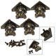 thumbnail image 5 of Decorative Feet Antique Wooden Box Cabinet Alloy Corner Protector Decorative Feet Four Sided Foot Support Durability, 5 of 9