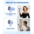 thumbnail image 5 of EasyMart Negative Ionic Hair Dryer – 110,000 RPM Hair Dryer for Fast Drying,Negative Ion Technology for Frizz Control & Shiny Hair,Low Noise & Lightweight for Home & Travel, 5 of 8