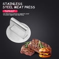 thumbnail image 3 of Boovnll Kitchen Gadgets, Steel Rectangular Lattice Meat Press Board with Wooden Handle Meat Press, Home and Kitchen, Kitchen, Kitchen Tools, 3 of 9