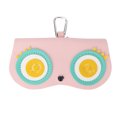 thumbnail image 1 of Funda para gafas de sol con diseño de ojos mareados, cierre a presión, mejor protección, a prueba de arañazos, funda de transporte para viajes en casa, color rosa, 1 of 5