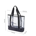 thumbnail image 6 of Clear Tote Bag Pvc Beach Handbag Portable Travel Shoulder Purse Large Capacity 16.9x13.2x5.1 Inches Summer Vacation Poolsides, 6 of 6