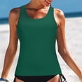 thumbnail image 2 of Tankini Tops for Women Swimwear Top Only One Piece Crew Neck Bathing Suit Tops for Teens Modest Swimsuits Tops, 2 of 4