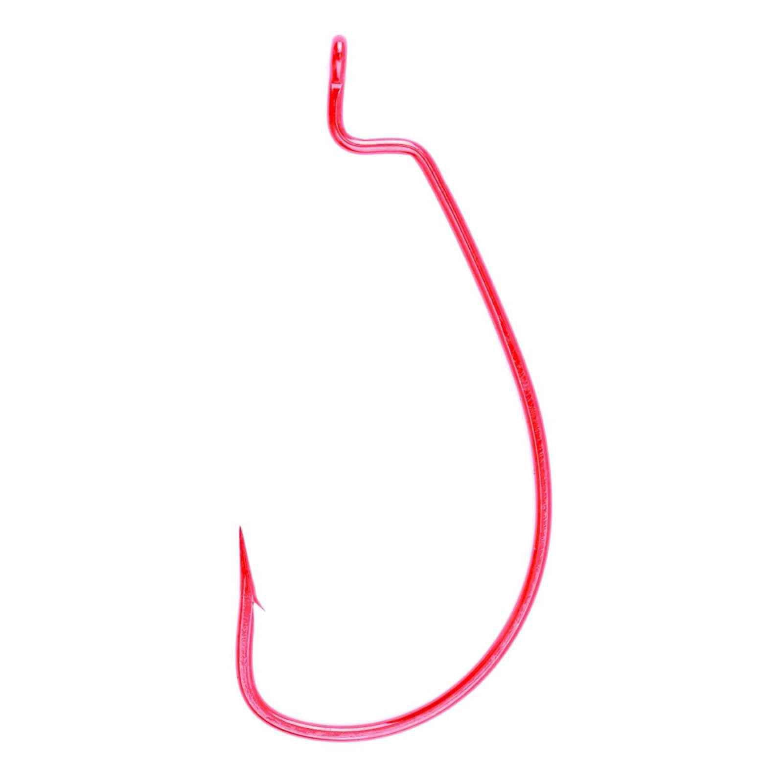 Lazer Sharp L7092RGH-4/0 Worm Extra Wide Gap Hook, Red, Size 4/0 Hook