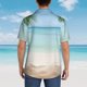 thumbnail image 4 of Balery Starfish in Beach Camisas hawaianas de manga corta para hombre, camisas playeras de corte holgado, camisas de vacaciones con botones,XX-Large, 4 of 7