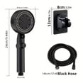 thumbnail image 4 of 1pc Adjustable Shower Head, Multi Functional High Pressure Shower Head With 5 Modes, 360° Adjustable Detachable Shower Head With Pause Switch, Bathroom Accessories, 4 of 4