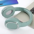 thumbnail image 6 of Q11i Wireless Over-Ear Bluetooth Headphones by Ruroz, Deep Bass, 60H Playtime, Hi-Res Audio, Detachable Ear Cushions, Multipoint Connection - Green, 6 of 7