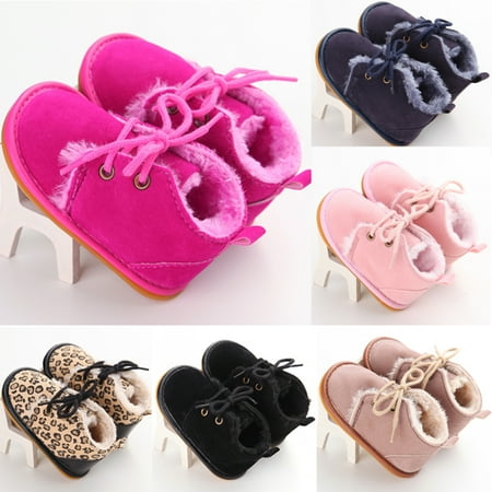 

Winter Newborn Baby Girl Boy Shoes Warm Snow Boots Toddler Infant Non-slip Booties Prewalker 0-18M