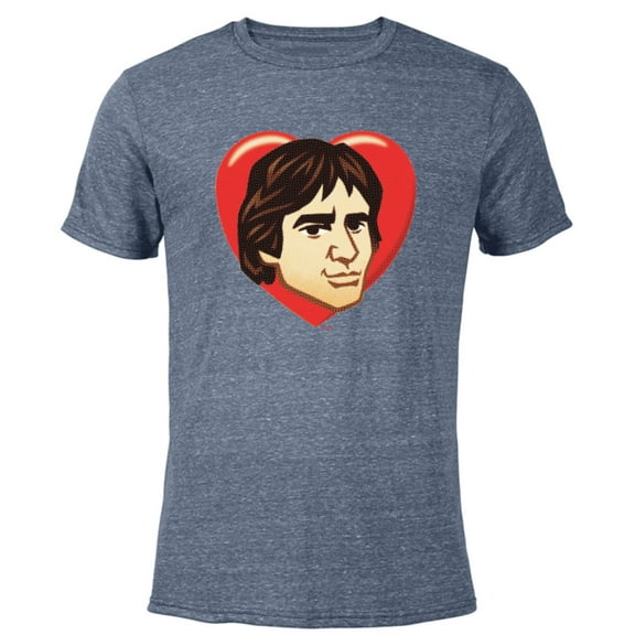 Star Wars Han Solo Cartoon Heart - Short Sleeve Blended T-Shirt for Adults – Customized-Navy Heather