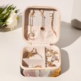 thumbnail image 6 of Peony Travel Portable Square Earring Organizer with Decorative Box – Travel Organizer, Necklace Holder – for Girls and Women, 6 of 6