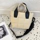 thumbnail image 5 of Bolso Mano Hinchado para Mujer Bolso para Bolso Hombro Acolchado Bolso para Niña (blanco), 5 of 9