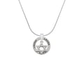 thumbnail image 2 of Delight Jewelry Silvertone Star Of David Laugh Ring Charm Necklace, 18", 2 of 4