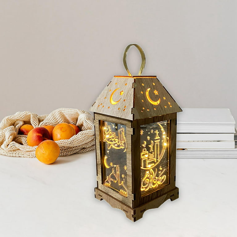 BNF Table Lamp Led Ramadan Eid Mubarak Decor Lantern With Fairy