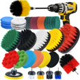 thumbnail image 1 of Shieldpro 45 Piece Drill Brush Attachment Set All Purpose Power Clean Scrubber Brush Scrub Pads & Sponge With Extend Long Attachment For Bathroom Kitchen Grout Tub Tile Corners Auto, 1 of 5