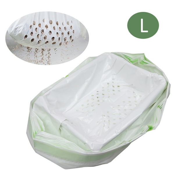 Cat Litter Filter Bag Drawstring Litter Sifting Liners Kitty Waste