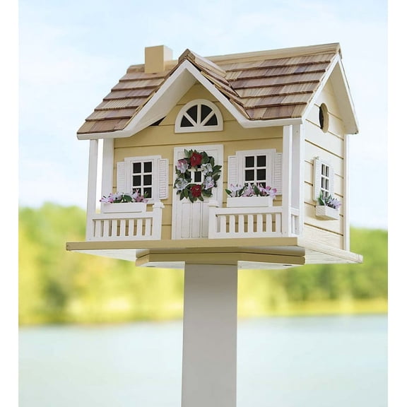Plow & Hearth Wreath Cottage Birdhouse
