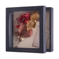 thumbnail image 1 of Shadow Box Frame Freezing Point, 20 x 20 cm, con parte trasera de lino, color negro, 1 of 7