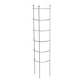 thumbnail image 2 of Panacea Modern Farmhouse 57" Black Metal Half-Round Trellises, 6 Pack, Plant Support, 2 of 5
