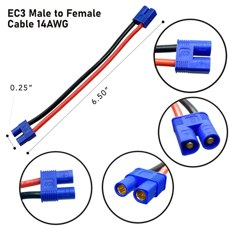 MaximalPower LiPo Battery Charger Charging Cables for Yuneec Q500
