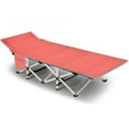 thumbnail image 5 of MOPHOTO Adults & Kids Folding Cot Camping Cot, Red Portable Military Bed for Camp Home Office 75"* 28", 5 of 7