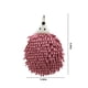 thumbnail image 3 of Bolas colgantes de toalla de manos de chenilla | Pack de 3 microfibras super absorbentes | Toallas suaves de secado rápido para baño de cocina con lazo colgante | Rosa, rojo, amarillo, gris verde,, 3 of 7