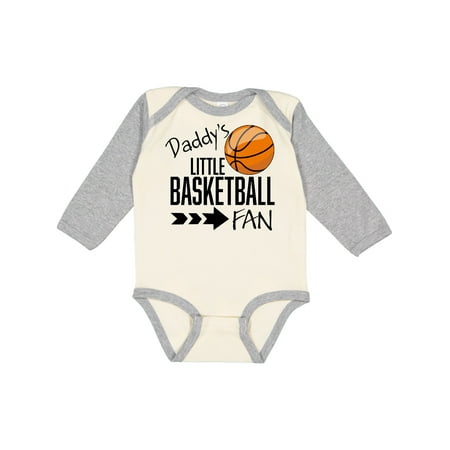 

Inktastic Daddy s Little Basketball Fan Gift Baby Boy or Baby Girl Long Sleeve Bodysuit
