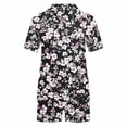 thumbnail image 4 of Conjunto de Verano para las Mujeres, Estampado Cuello de Manga Corta Y Pantalones Cortos, Moda Casual de Dos Piezas, 4 of 9