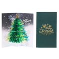 thumbnail image 4 of 3D Sparkling Christmas Tree Greeting Card Holiday Party Invitation AU Cards L7B1, 4 of 9