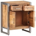 thumbnail image 5 of vidaXL Sideboard 60x35x72 cm Rough Mango Wood 2 Shelves, 5 of 5