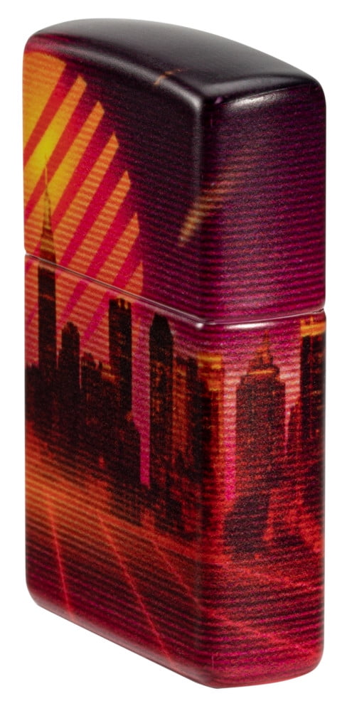 Zippo Cyber City Design 540 Color Matte Pocket Lighter