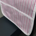 thumbnail image 3 of Geometric Microwave Oven Cover, Pink Toned and Grey Lines on White Backdrop Striped Pattern Modern Design, Water Resistant Organizer with Pockets for Kitchen, 36" x 12", White Pink Grey, by Ambesonne, 3 of 4