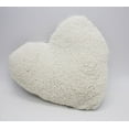 thumbnail image 2 of Fennco Styles Charming Sequin and Sherpa Decorative Throw Pillow (13"x14" Heart, Silver), 2 of 2