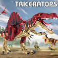 thumbnail image 3 of Ancient Jurassic Large Spinosaurus Dinosaur Building Blocks Set With Display Stand/Base Fan Collectible Gift Birthday Toys, 3 of 7