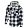 thumbnail image 2 of Men's Colosseum Black/White Pitt Panthers Buffalo Plaid Full-Zip Jacket, 2 of 3
