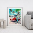 thumbnail image 4 of Cuadros Decorativos Kit de bordado completo de punto de cruz de 40x50cm paisaje de autobús de playa decoración del hogar estampado Tmvgtek embutido en tela, 4 of 9