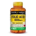 thumbnail image 2 of (5 pack) Mason Natural Folic Acid 800 mcg - Helps Nervous System Function, Daily Supplement for Health, Mood and Prenatal Care, For Women of Childbearing Age,100 Tablets, 2 of 7