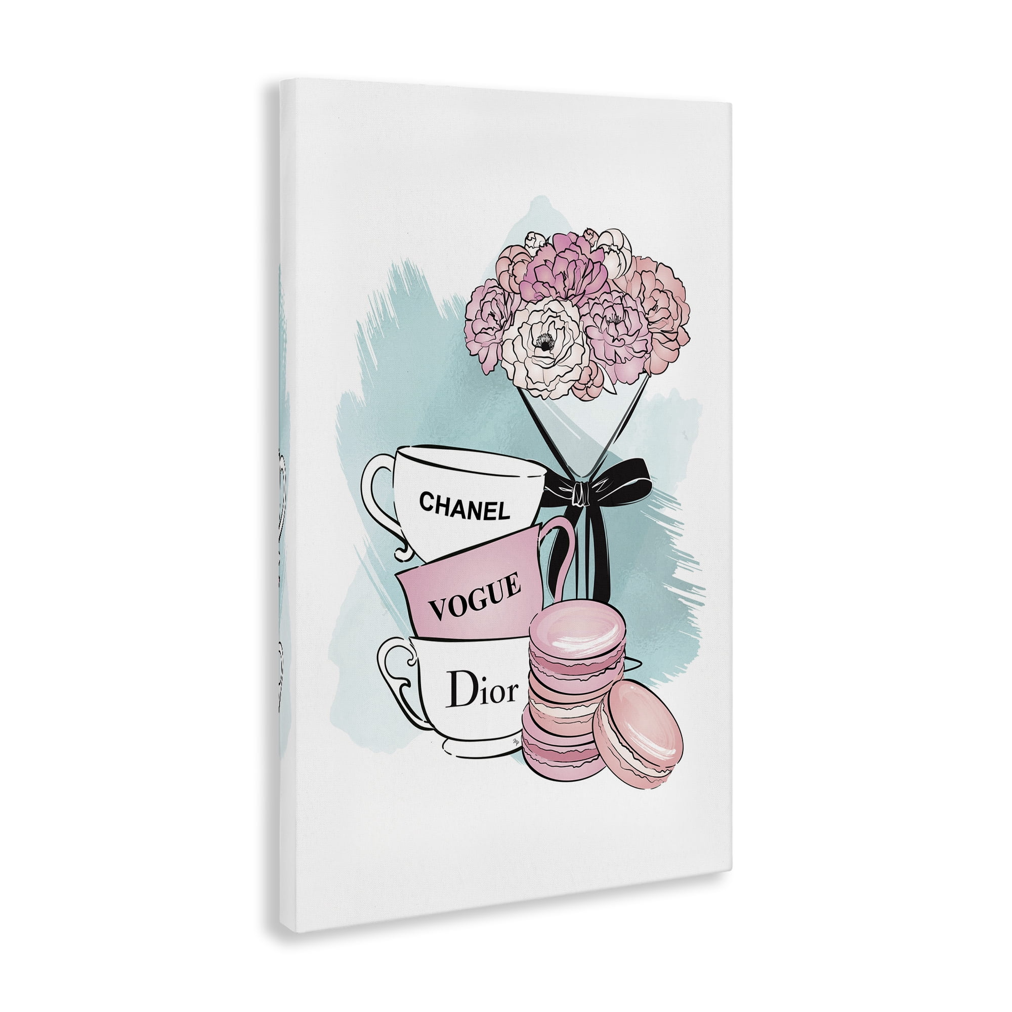 Stupell Industries Fashion Tea Party Food & Beverage Painting Gallery Wrapped Canvas Art Print Wall Art, 24 x 36