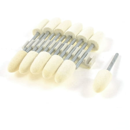 

12 Pieces 3mm Shank 8mm Tapered Wool Felt Bits Burrs Grinding Points