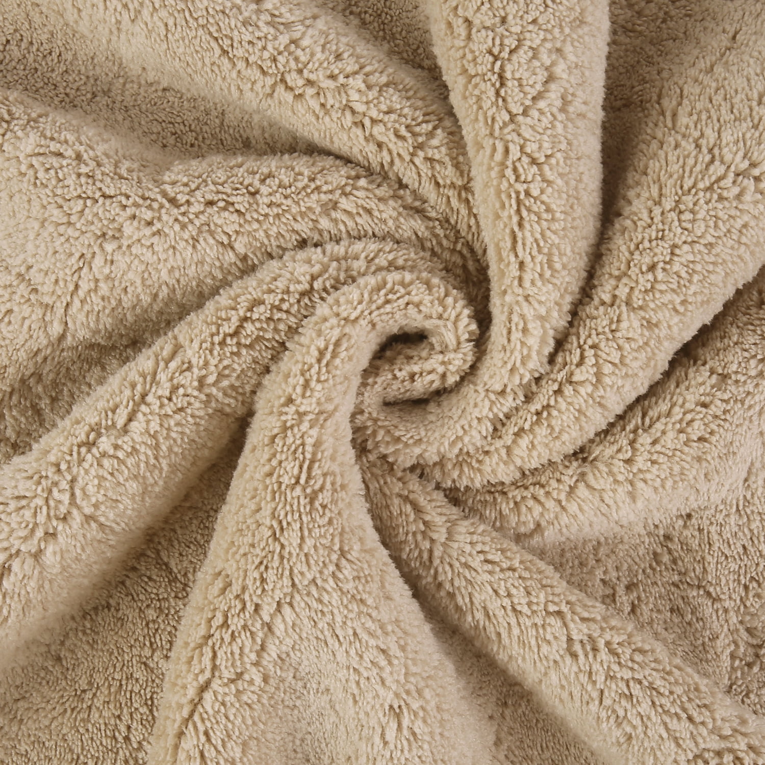 NC Fashion 2 Piece Grid Microfiber Bath Towel Set, Brown
