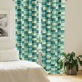 thumbnail image 2 of Ambesonne Indie Curtains, Vintage Eyeglasses Cool, Pair of 28"x95", Petrol Blue Turquoise, 2 of 5