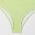 thumbnail image 6 of Felirenzacia Women's Modest One Piece Swimsuit, V Neck Ruched Full Coverage Tummy Control Push Up Padded Slimming Bathing Suit with Adjustable Strap,Green,M, 6 of 9