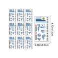 thumbnail image 3 of Tatuajes temporales | Paquete de 10 calcomanías para aficionados del Mundial para rostro y cuerpo | Artículos para fiestas de fútbol, eventos deportivos y festivales internacionales, 3 of 6