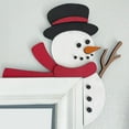 2024 Christmas Door Topper Funny Snowman Santa Top Door Frame Corner