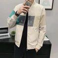 thumbnail image 3 of Chaquetas cargo de color sólido con cremallera en V para hombre, abrigos masculinos elegantes con estética Joker, ropa barata de moda vintage, oferta nueva en oferta Harajuku, 3 of 5
